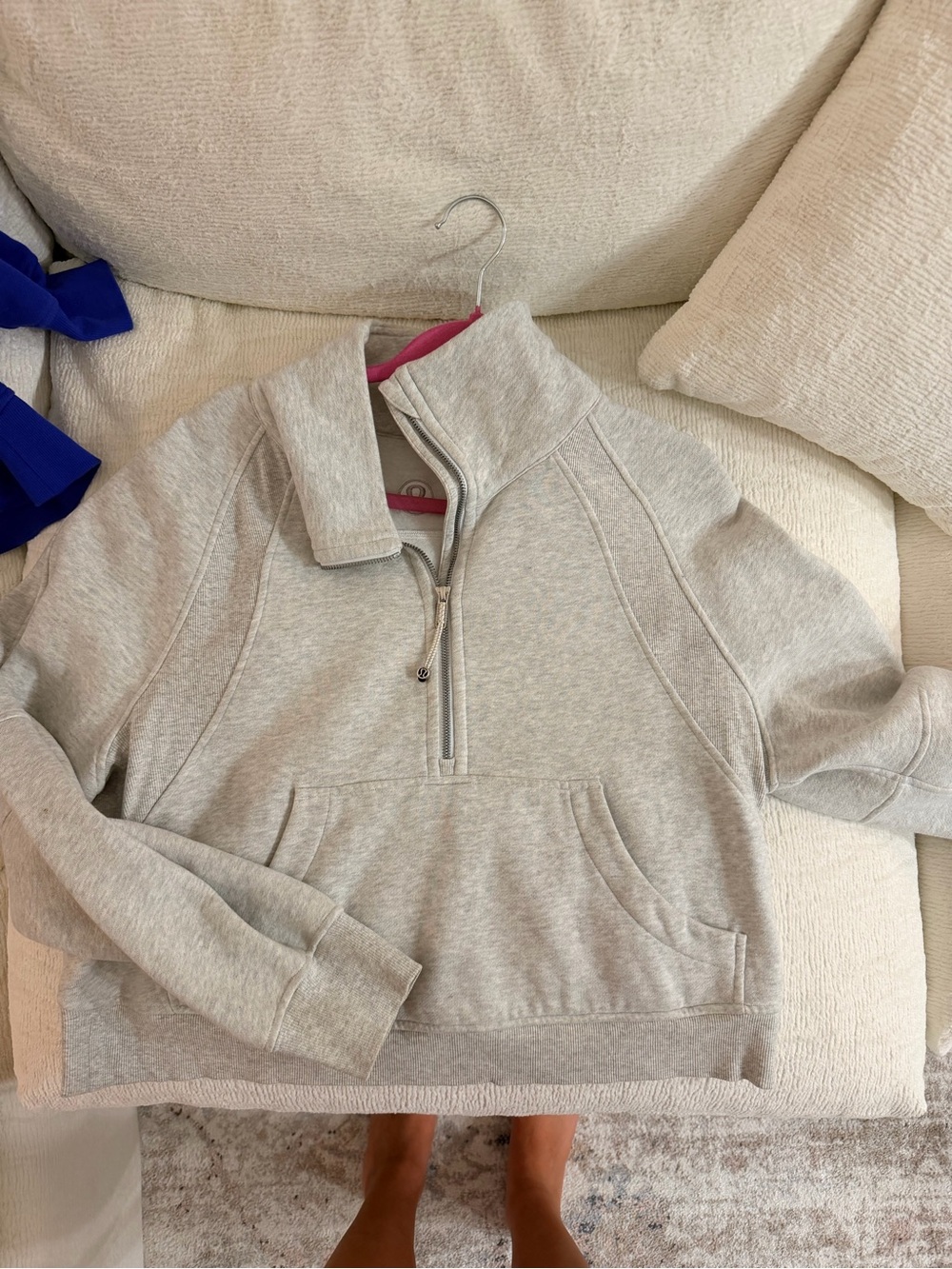 lululemon athletica Light Heather Gray Quarter-Zip